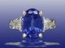 Blue Silk Ring