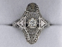 White Gold Diamond Estate Ring