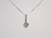 White Gold Pendant Necklace with Diamonds