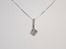 White Gold Pendant Necklace with Diamonds