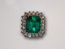 Emerald, Opal and Diamond Ring