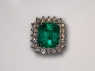 Emerald, Opal and Diamond Ring