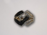 Yellow Gold, Black & White Diamond Ring