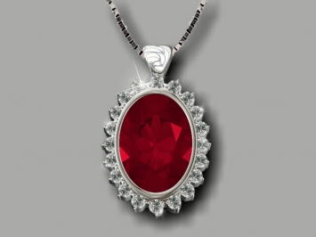 Ruby Pendant: John Wallick Jewelers, Sun City, AZ - Phoenix, Arizona