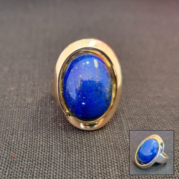 14kt Yellow Gold, Blue Lapis Ring at John Wallick Jewelers in Sun City, Arizona near Glendale, AZ