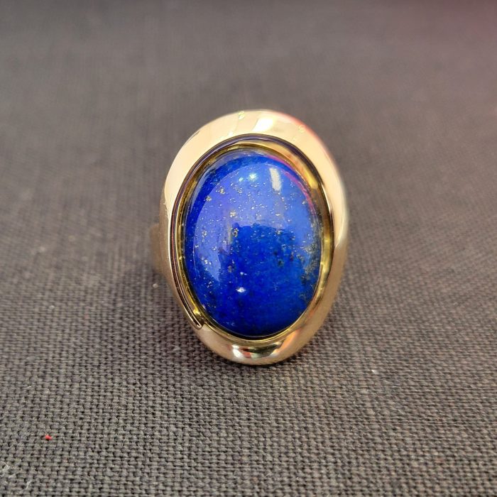 14kt Yellow Gold, Blue Lapis Ring at John Wallick Jewelers in Sun City, Arizona near Glendale, AZ