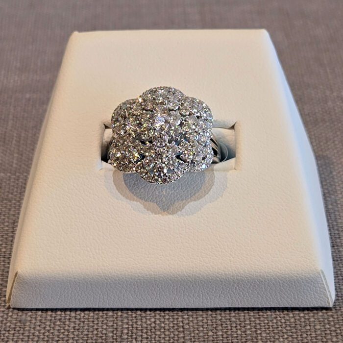 18kt White Gold, Multi Diamond Fancy Ring available at John Wallick Jewelers in Sun City, Arizona near Glendale, AZ