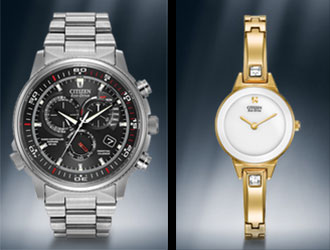 Citizen Watch Line with Eco-Drive available in Sun City Arizona at John Wallick Jewelers