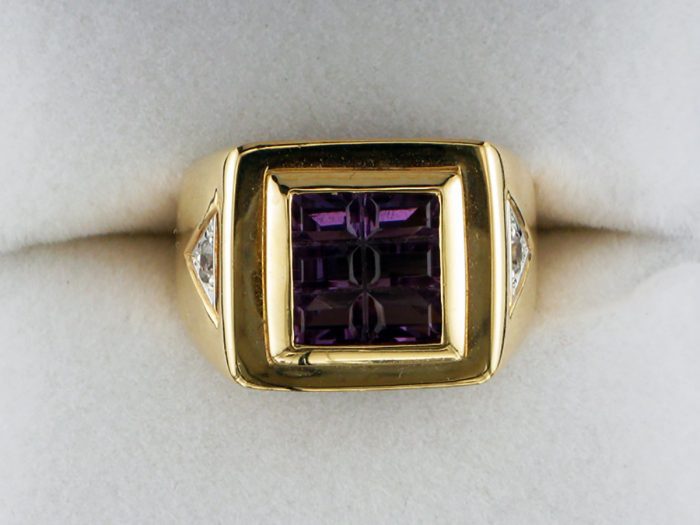 Ladies Amethyst and Diamond Ring at John Wallick Jewelers in Sun City, Arizona near Phoenix, AZ