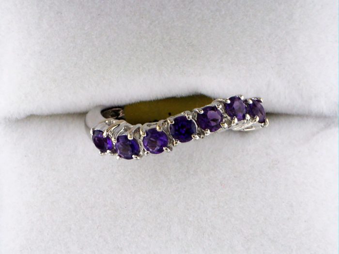 Ladies White Gold Amethyst Ring at John Wallick Jewelers in Sun City, Arizona near Phoenix, AZ