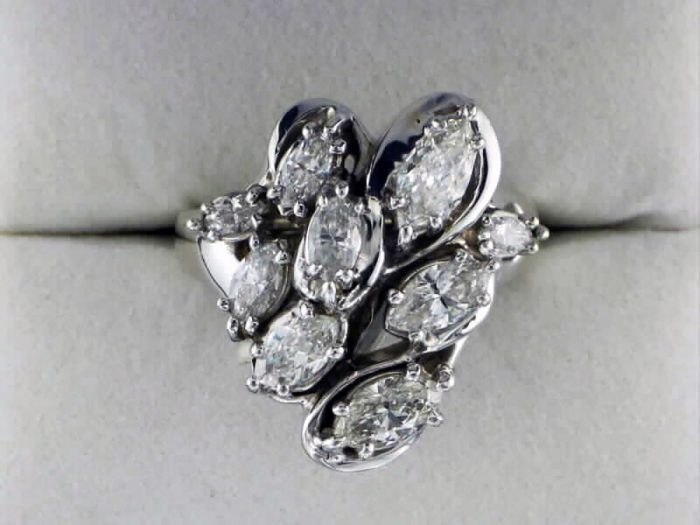 Marquise Diamond Cocktail Ring available at John Wallick Jewelers in Sun City, AZ near Glendale, Arizona